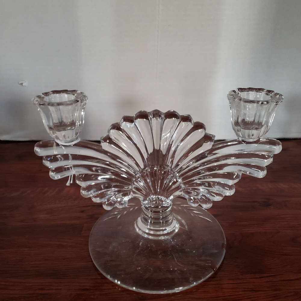 Vintage Paden City Glass Taper Candle Holder